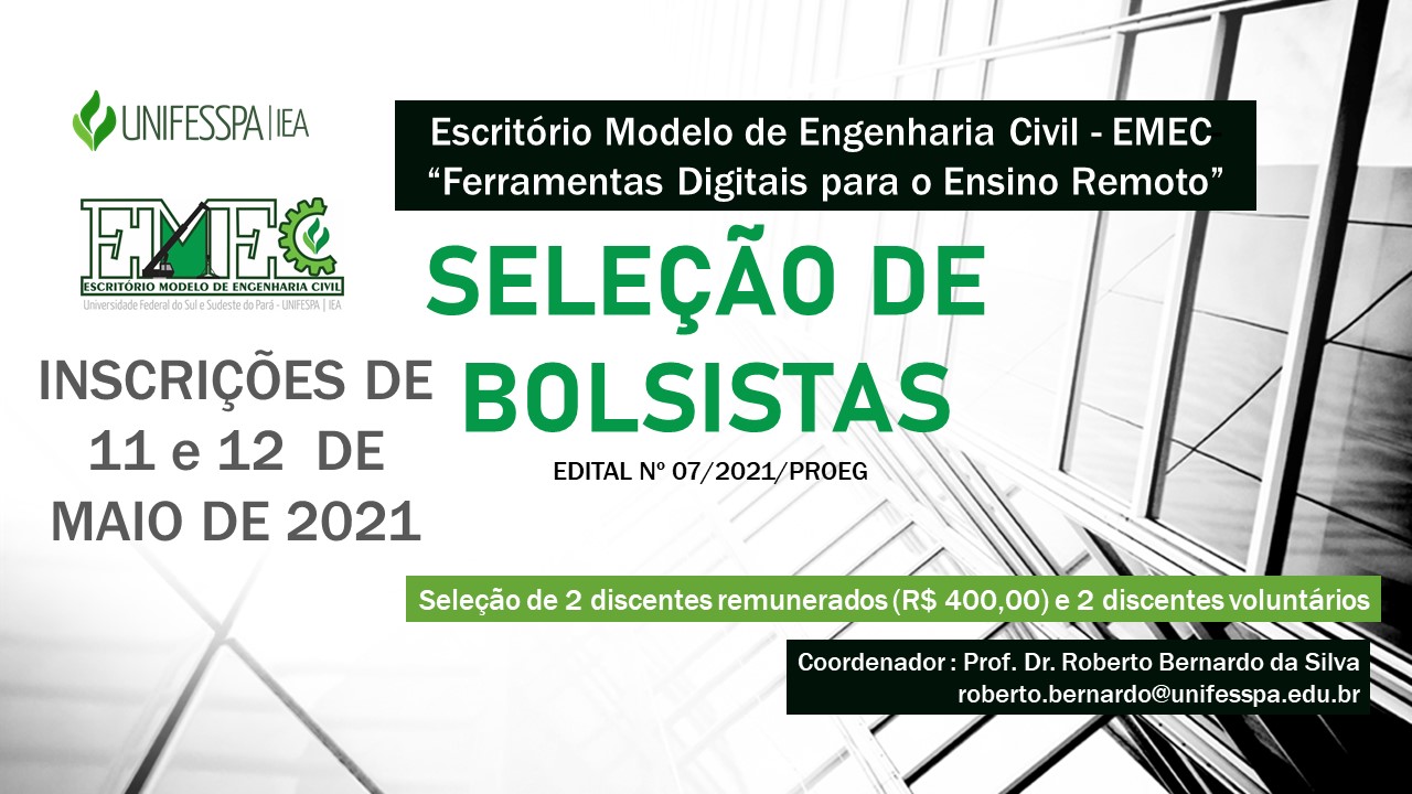 ESCRITRIO MODELO DE ENGENHARIA CIVIL EDITAIS 1 E 2 