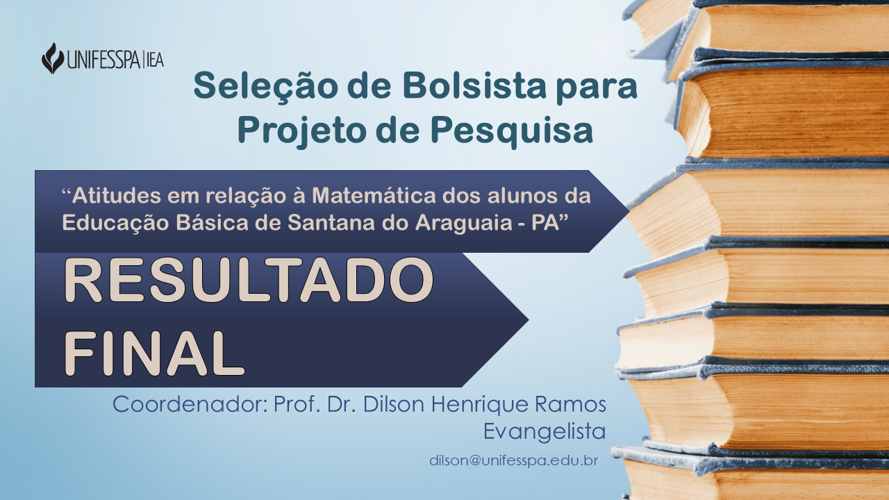 Atitudes em relao Matemtica dos alunos da Educao Bsica de Santana do Araguaia PA RESULTADO FINAL